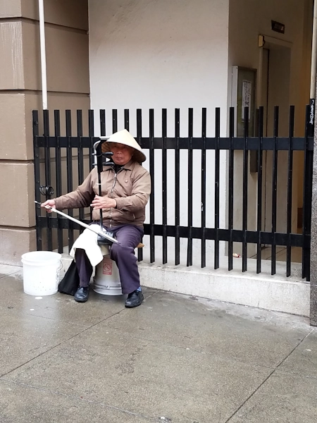 street musician china
